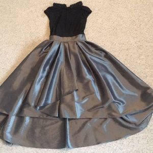Black Low/high cocktail dress